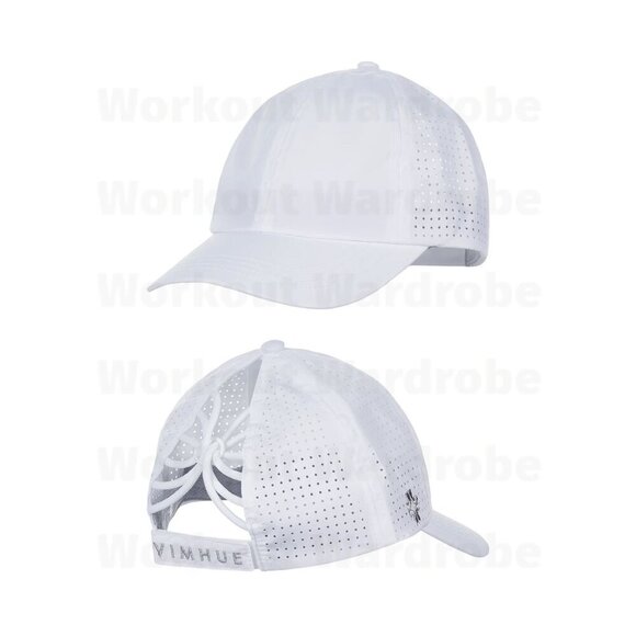 VimHue Girl's Sun Goddess Cap UPF 50+ (White) - Picture 1 of 3